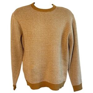 Line of Trade Mens Bergen Birdseye Sweater Birch Tan‎ Size L Fisherman Outdoors